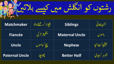 English Vocabulary In Urdu For Body Actions And Movements - Angrezify